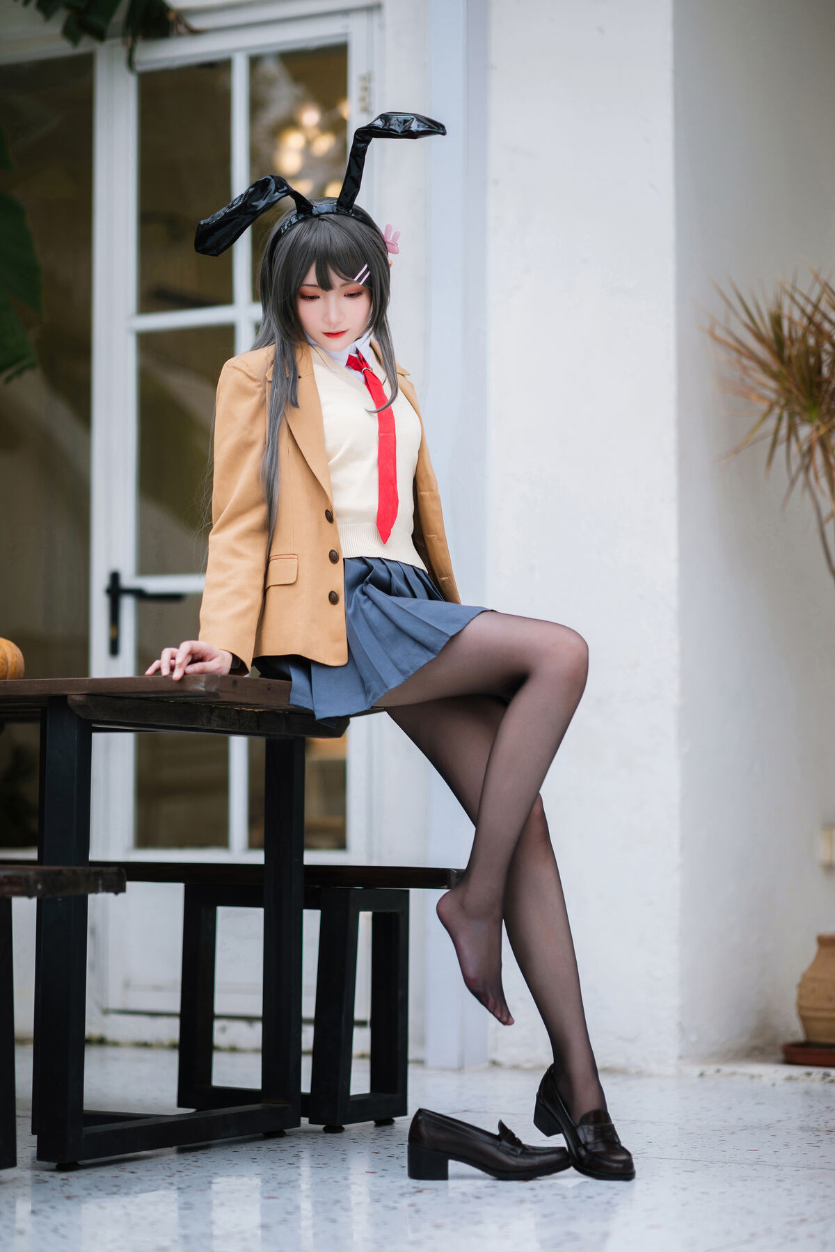 Coser@瓜希酱 – 樱岛麻衣 校服