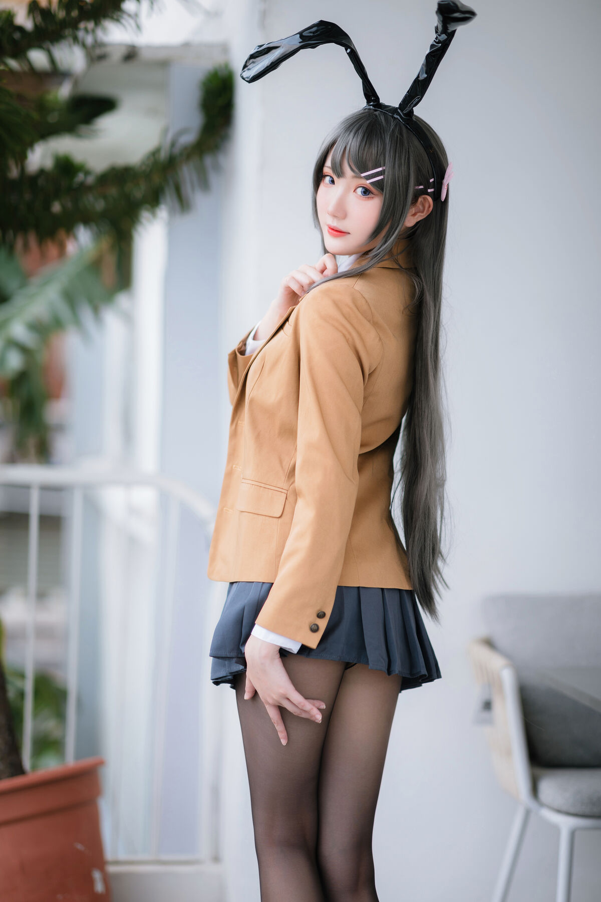 Coser@瓜希酱 – 樱岛麻衣 校服