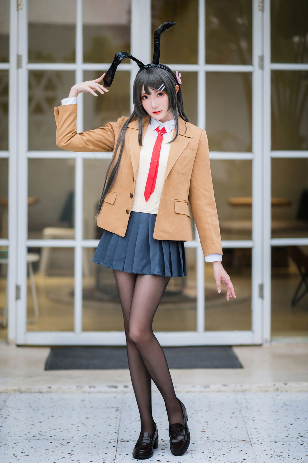 Coser@瓜希酱 – 樱岛麻衣 校服