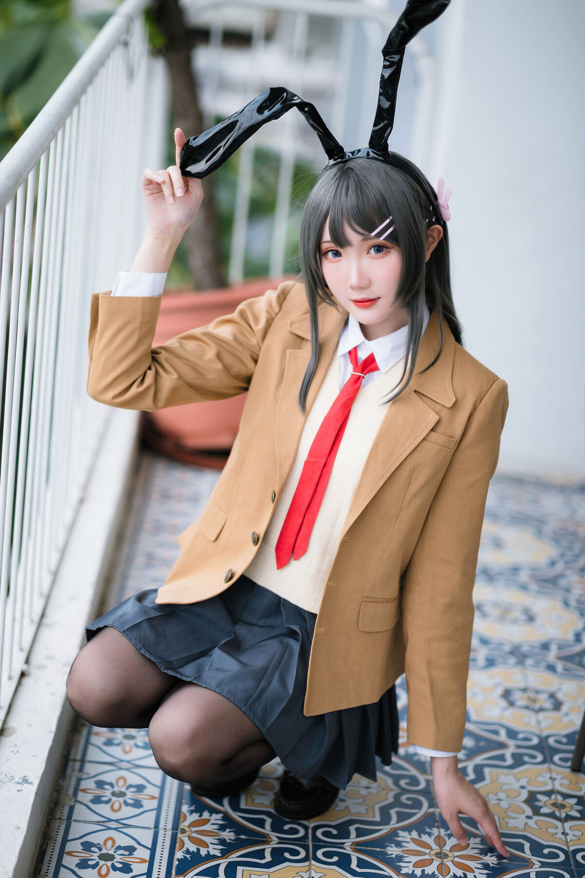 Coser@瓜希酱 – 樱岛麻衣 校服