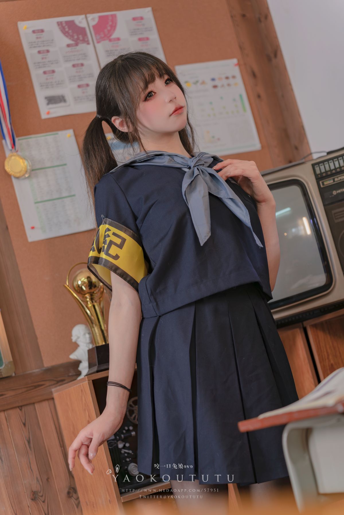 Coser@黏黏团子兔 – 六月订阅『学生会长竞选中』脸红的思春期