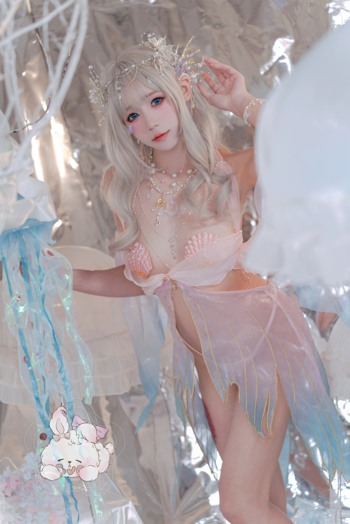 Cosplay 咬一口兔娘 海的女儿 Mermaid