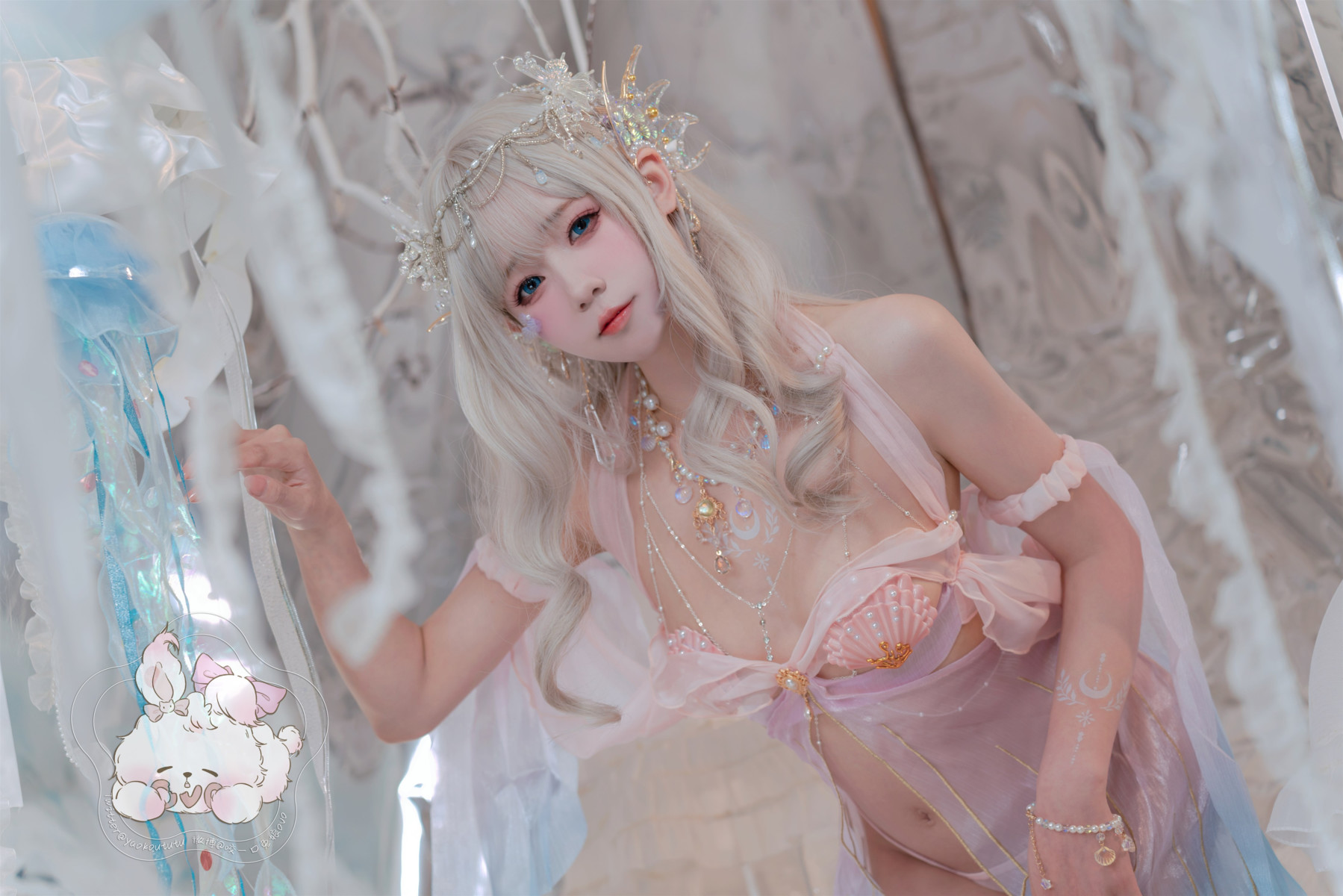 Cosplay 咬一口兔娘 海的女儿 Mermaid