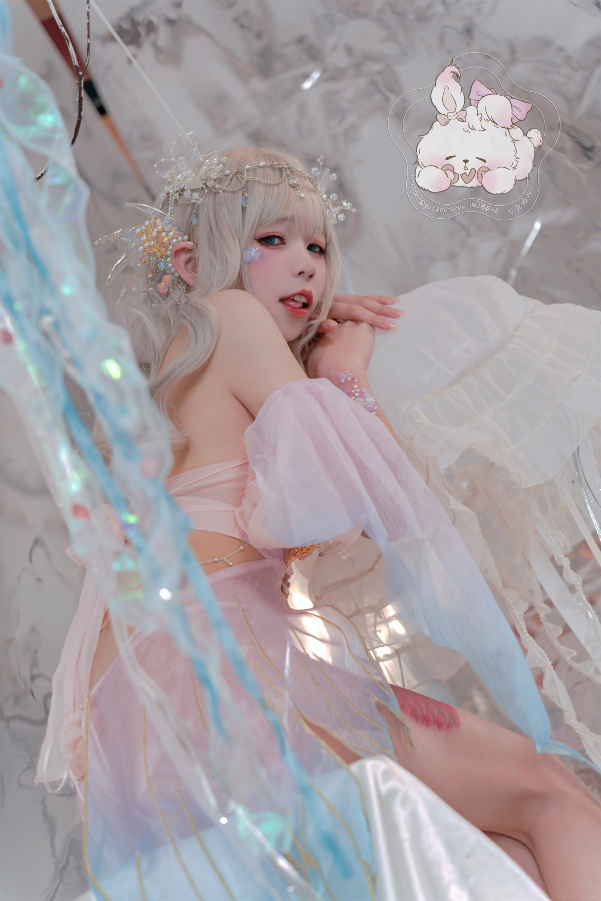 Cosplay 咬一口兔娘 海的女儿 Mermaid