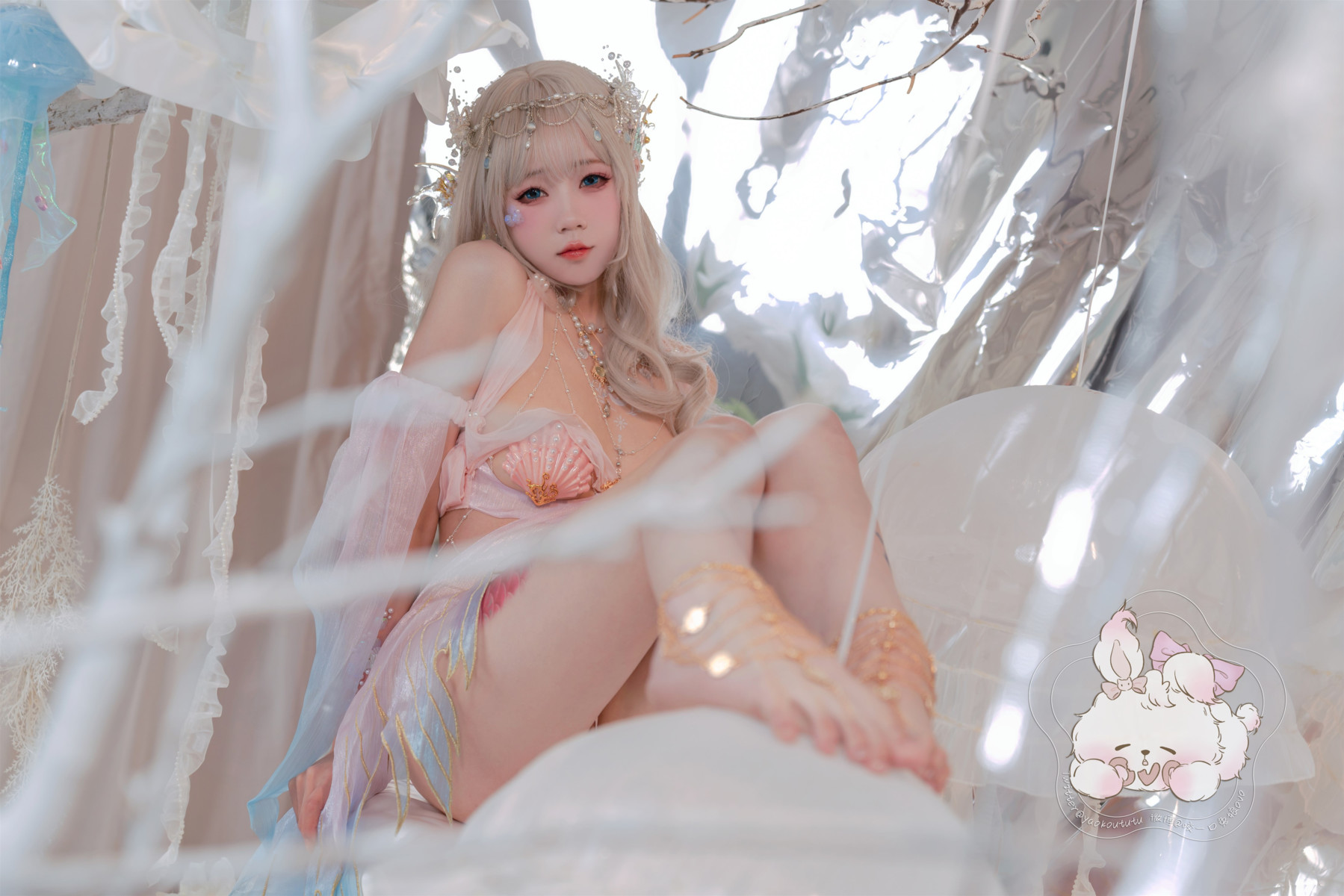 Cosplay 咬一口兔娘 海的女儿 Mermaid