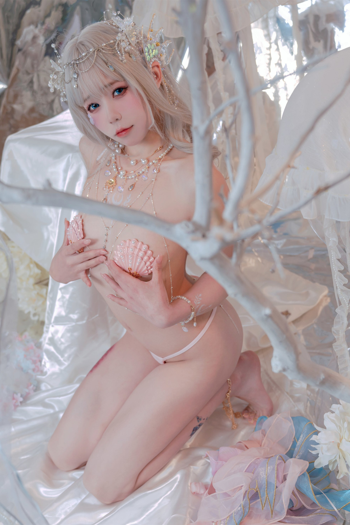 Cosplay 咬一口兔娘 海的女儿 Mermaid