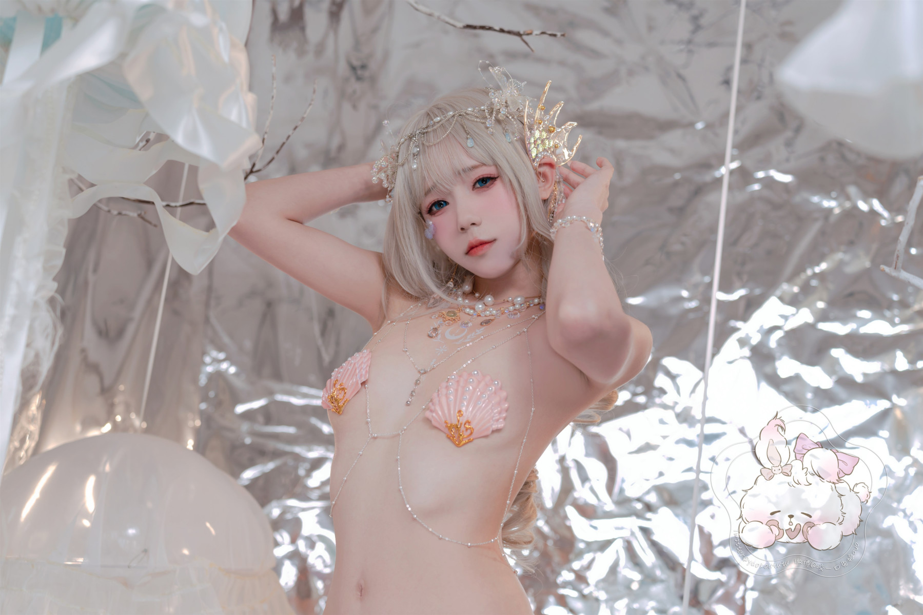 Cosplay 咬一口兔娘 海的女儿 Mermaid