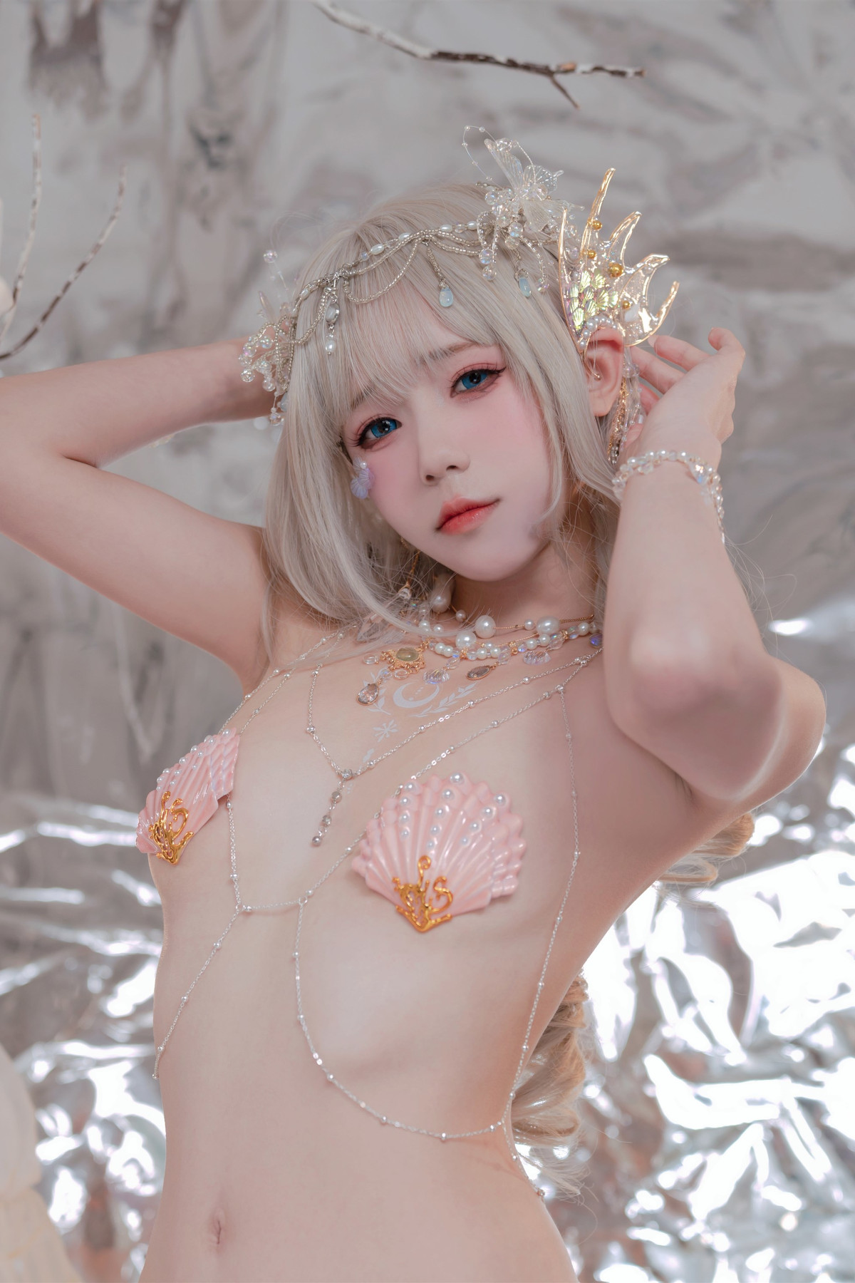 Cosplay 咬一口兔娘 海的女儿 Mermaid