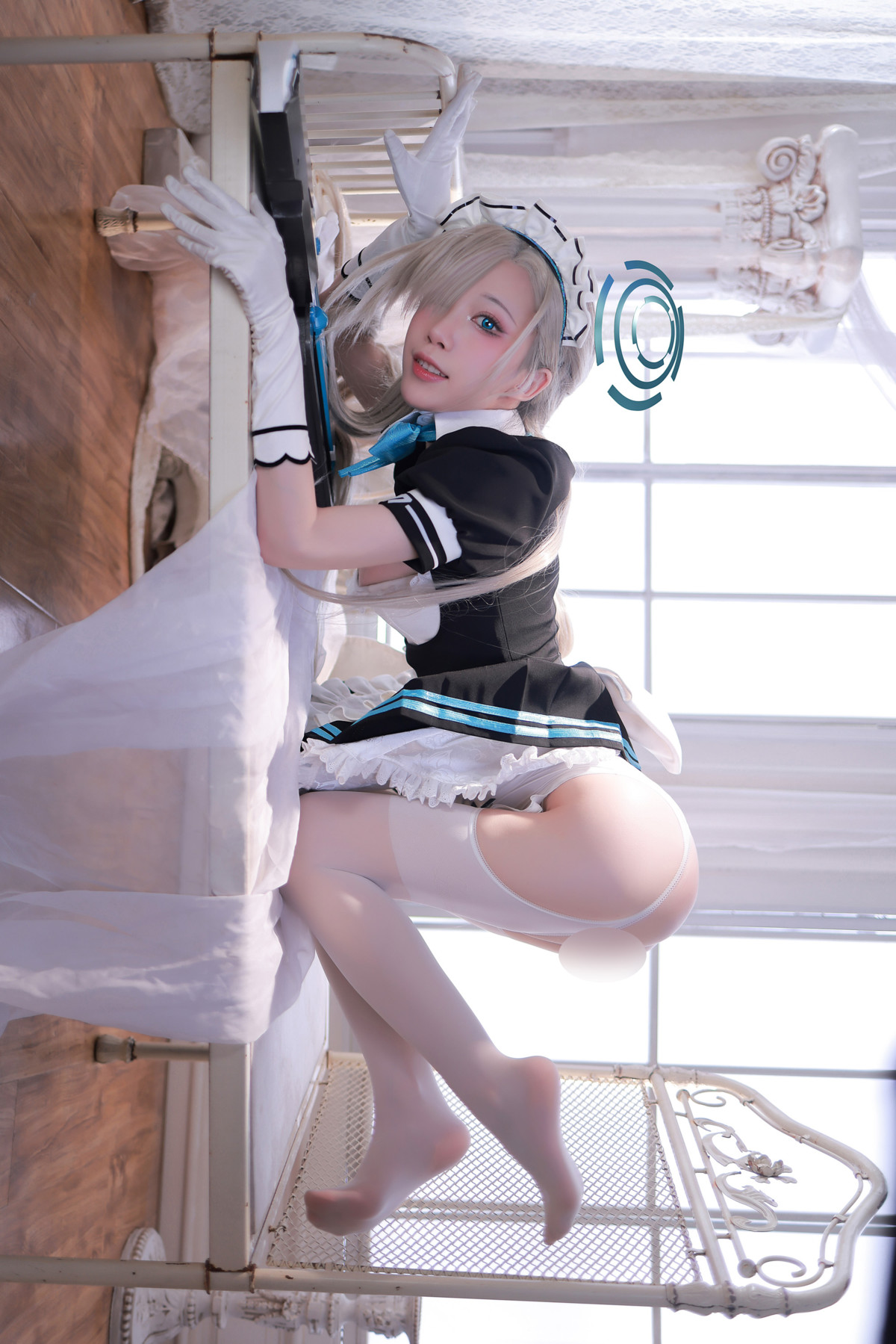 Cosplay 水淼Aqua 碧蓝档案 一之濑明日奈女仆B Set.04