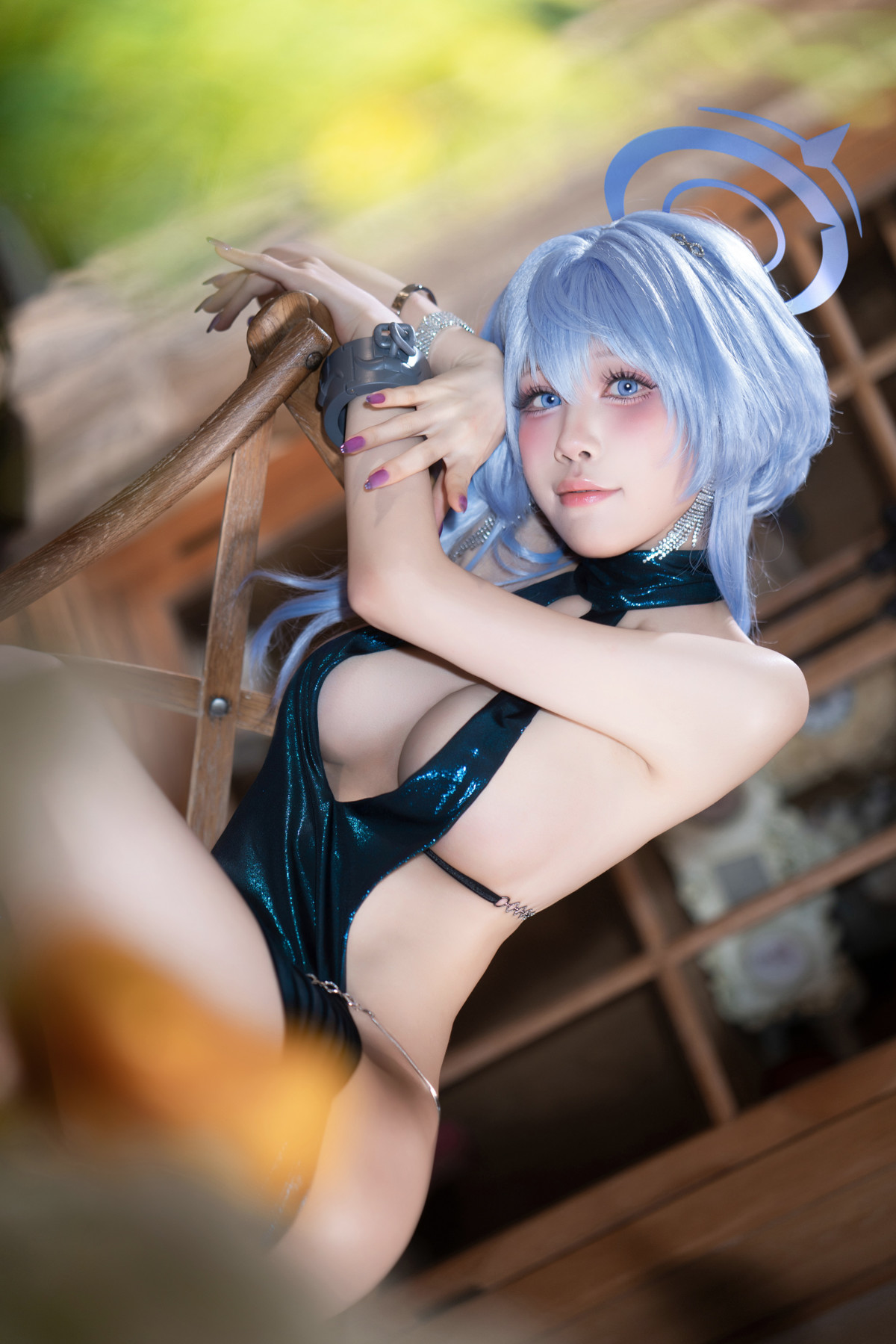 Cosplay 水淼Aqua 碧蓝档案 天雨亚子礼服 Set.01