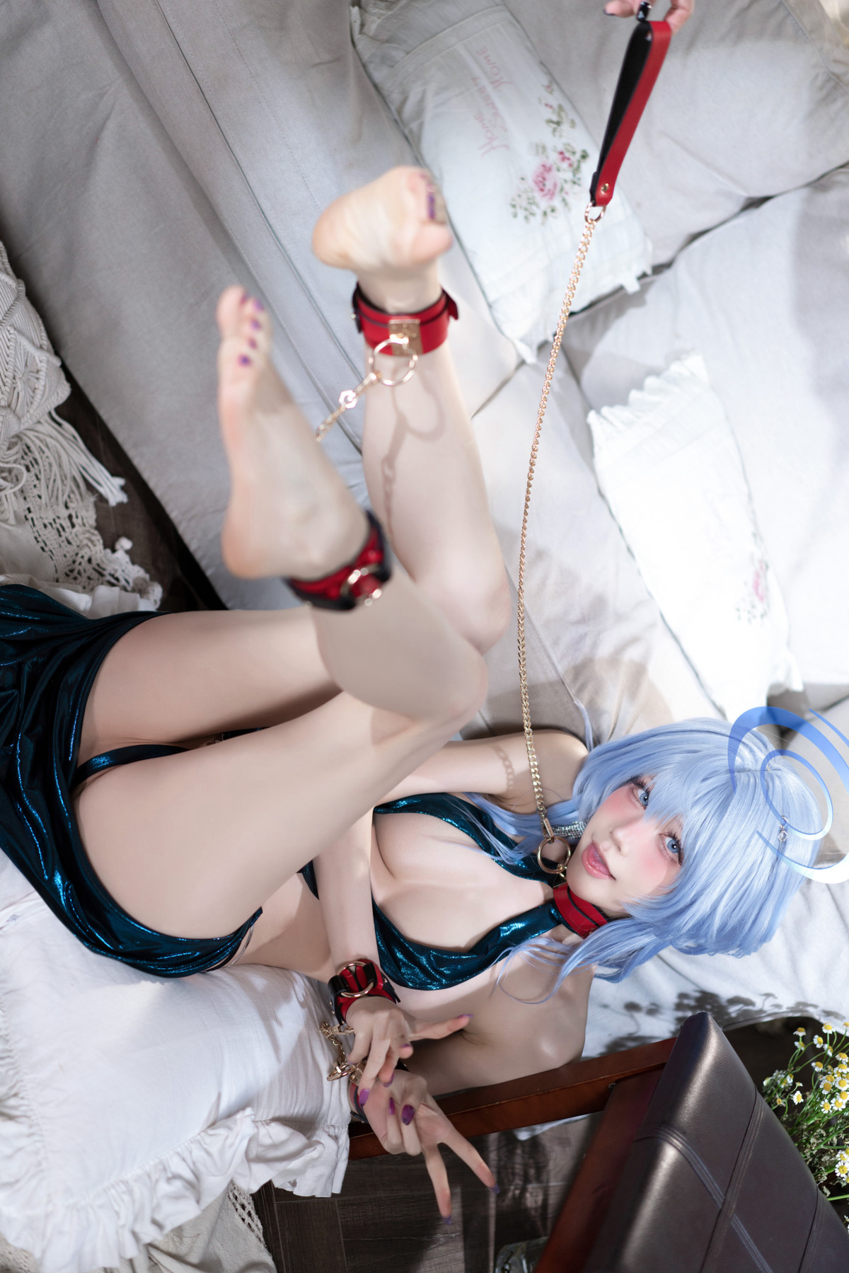 Cosplay 水淼Aqua 碧蓝档案 天雨亚子礼服 Set.02