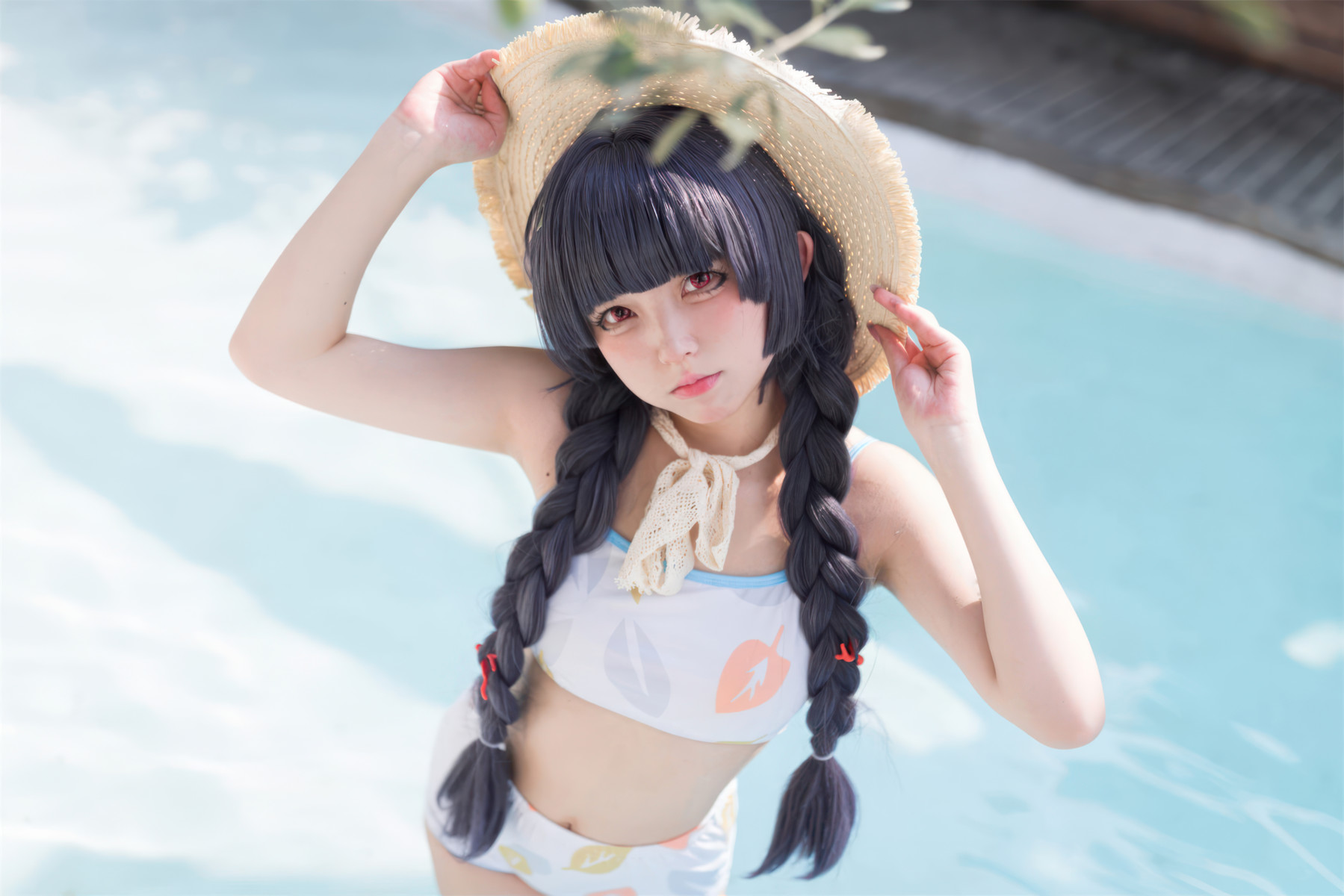 Cosplay 花铃 碧蓝档案 美游泳装