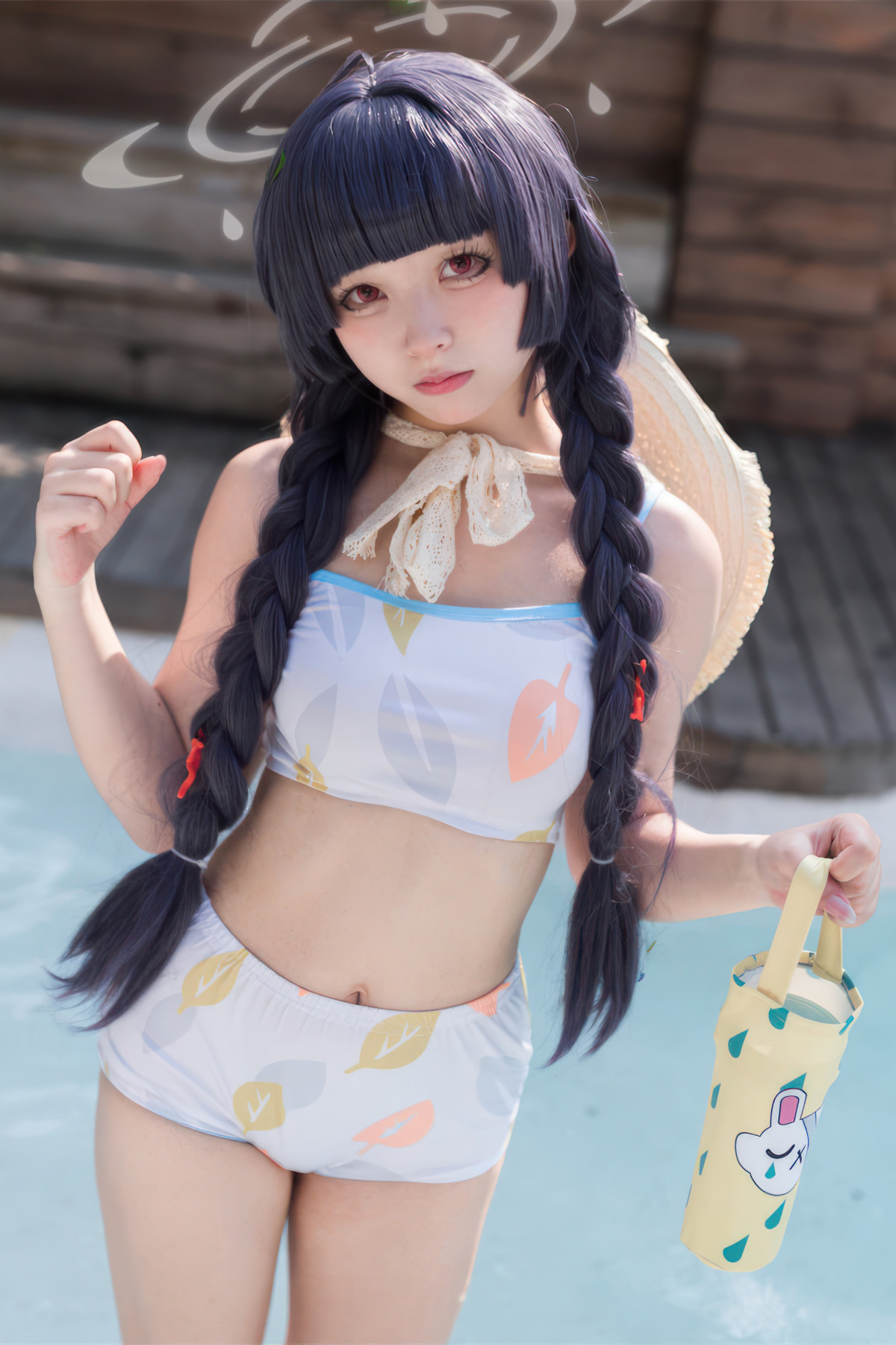 Cosplay 花铃 碧蓝档案 美游泳装