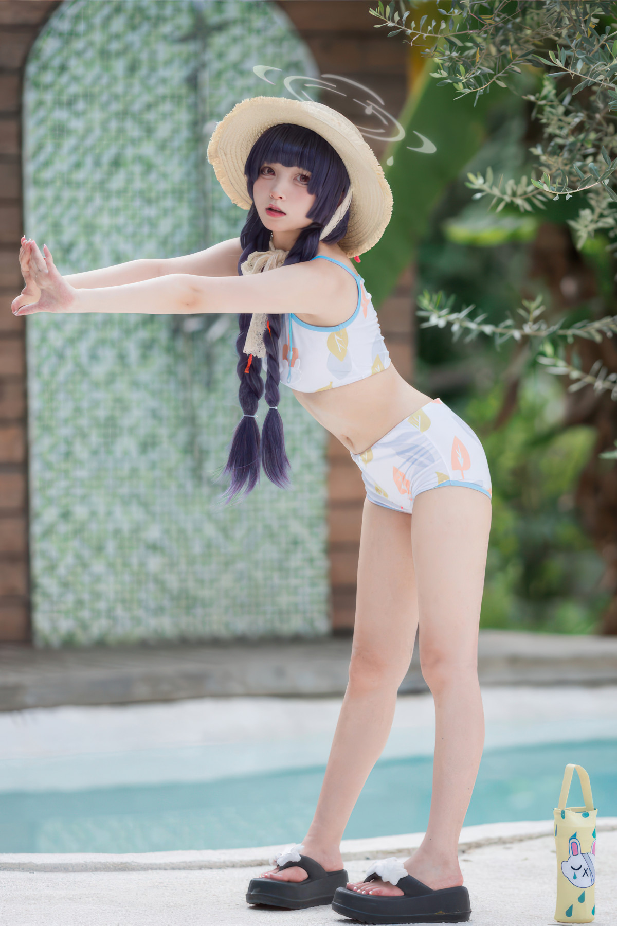 Cosplay 花铃 碧蓝档案 美游泳装