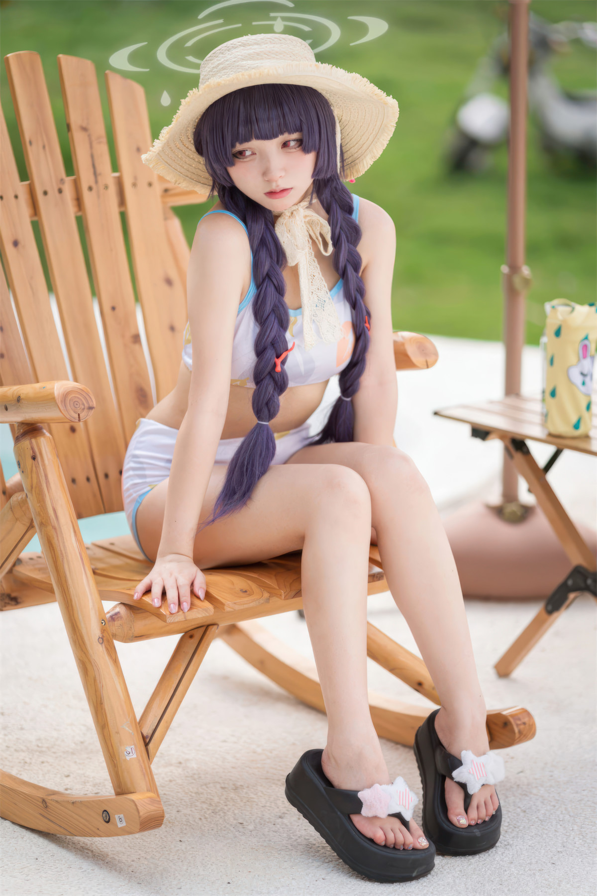 Cosplay 花铃 碧蓝档案 美游泳装