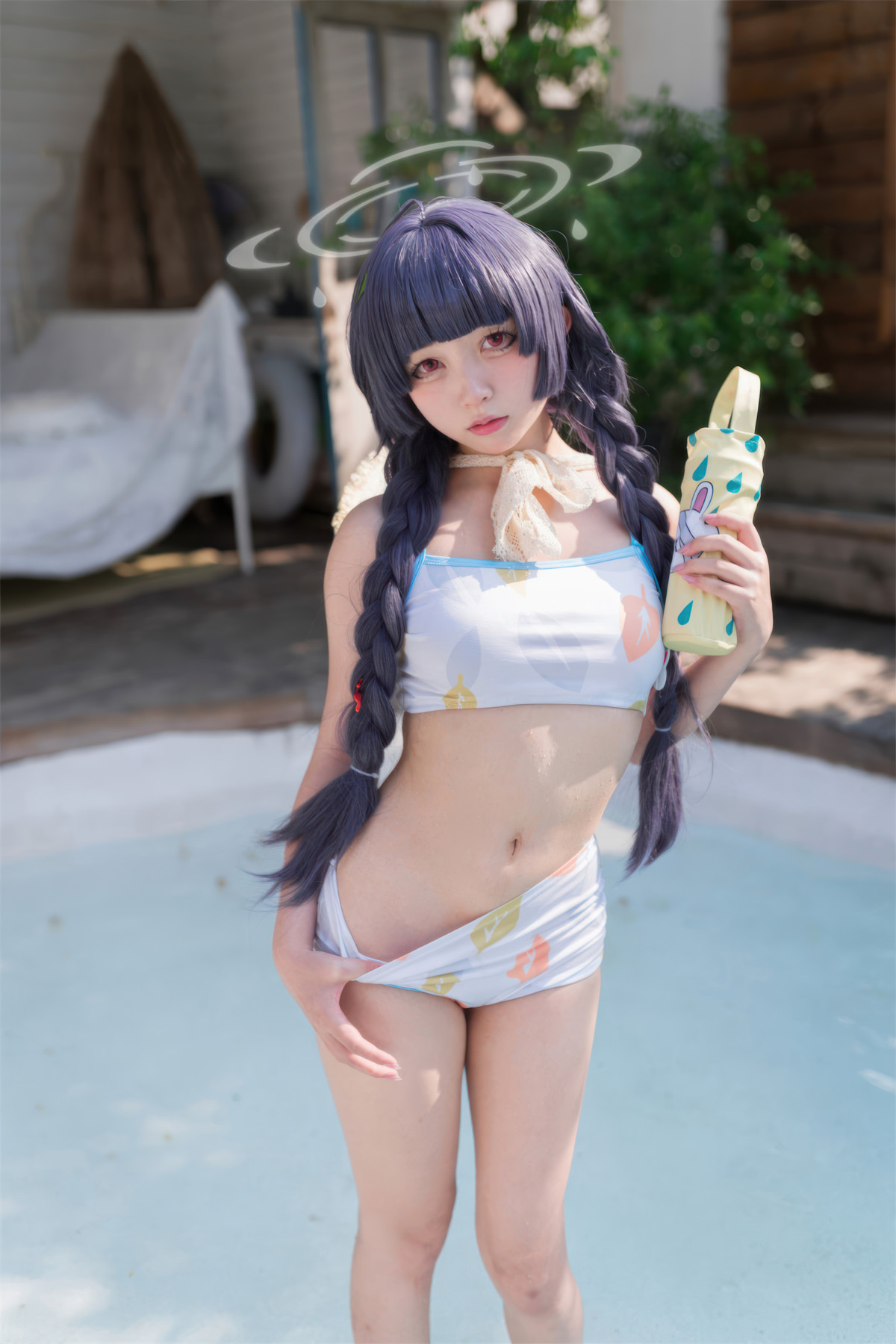 Cosplay 花铃 碧蓝档案 美游泳装