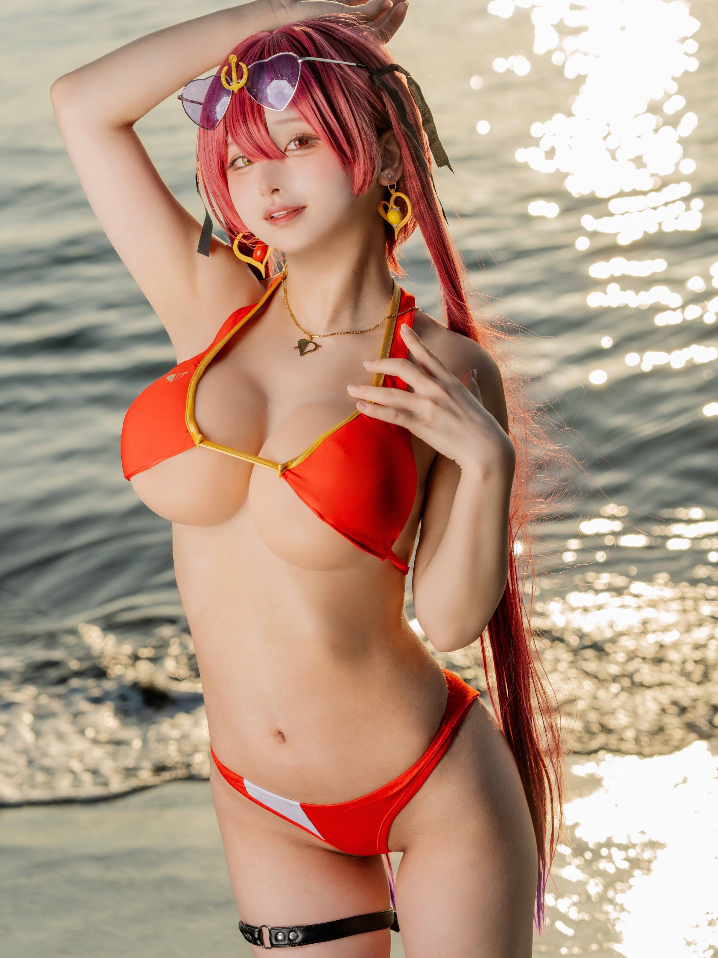 Houshou Marine cosplay