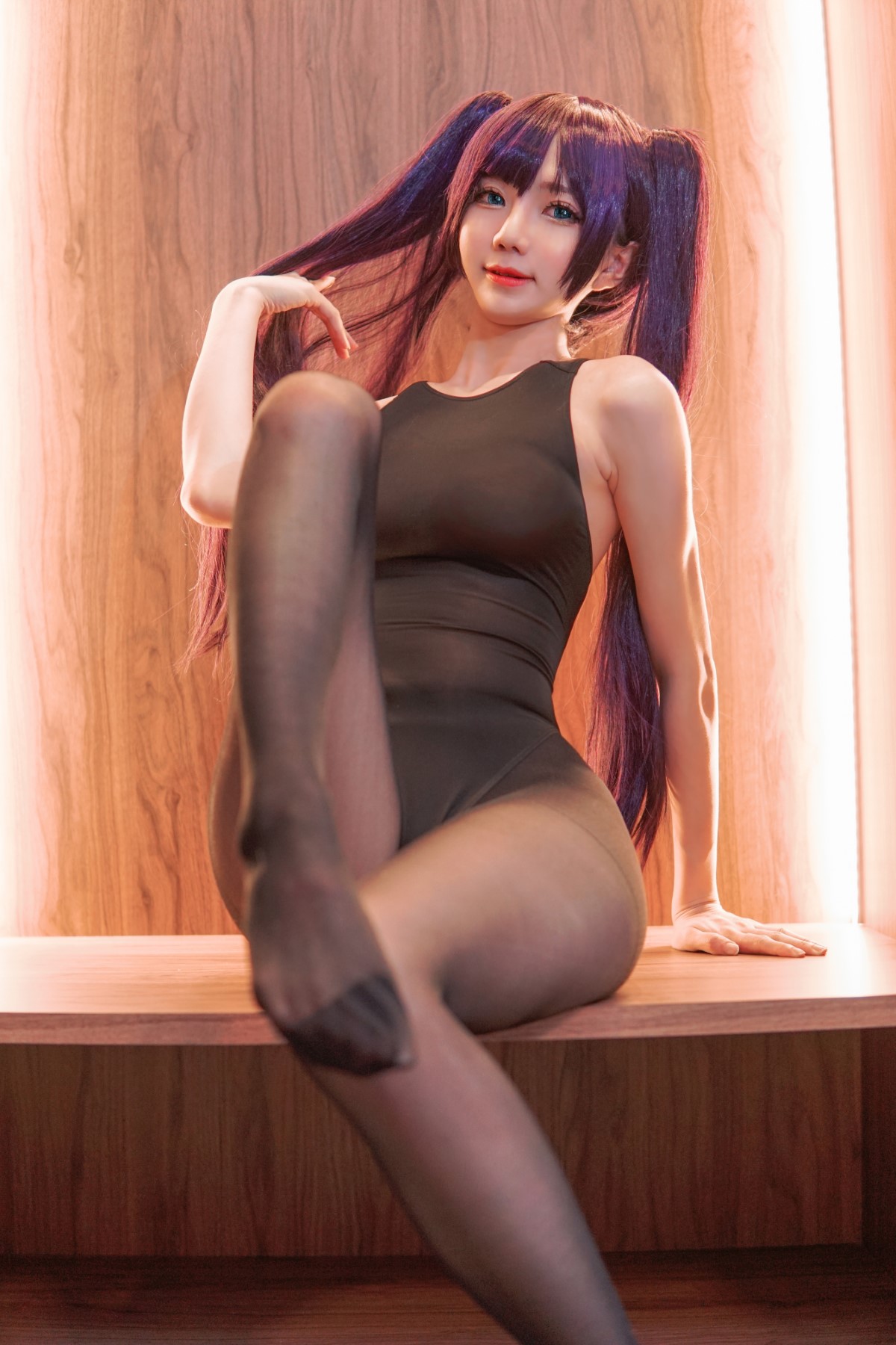 Coser@Sally Dorasnow – Mona Swimsuit Genshin Impact