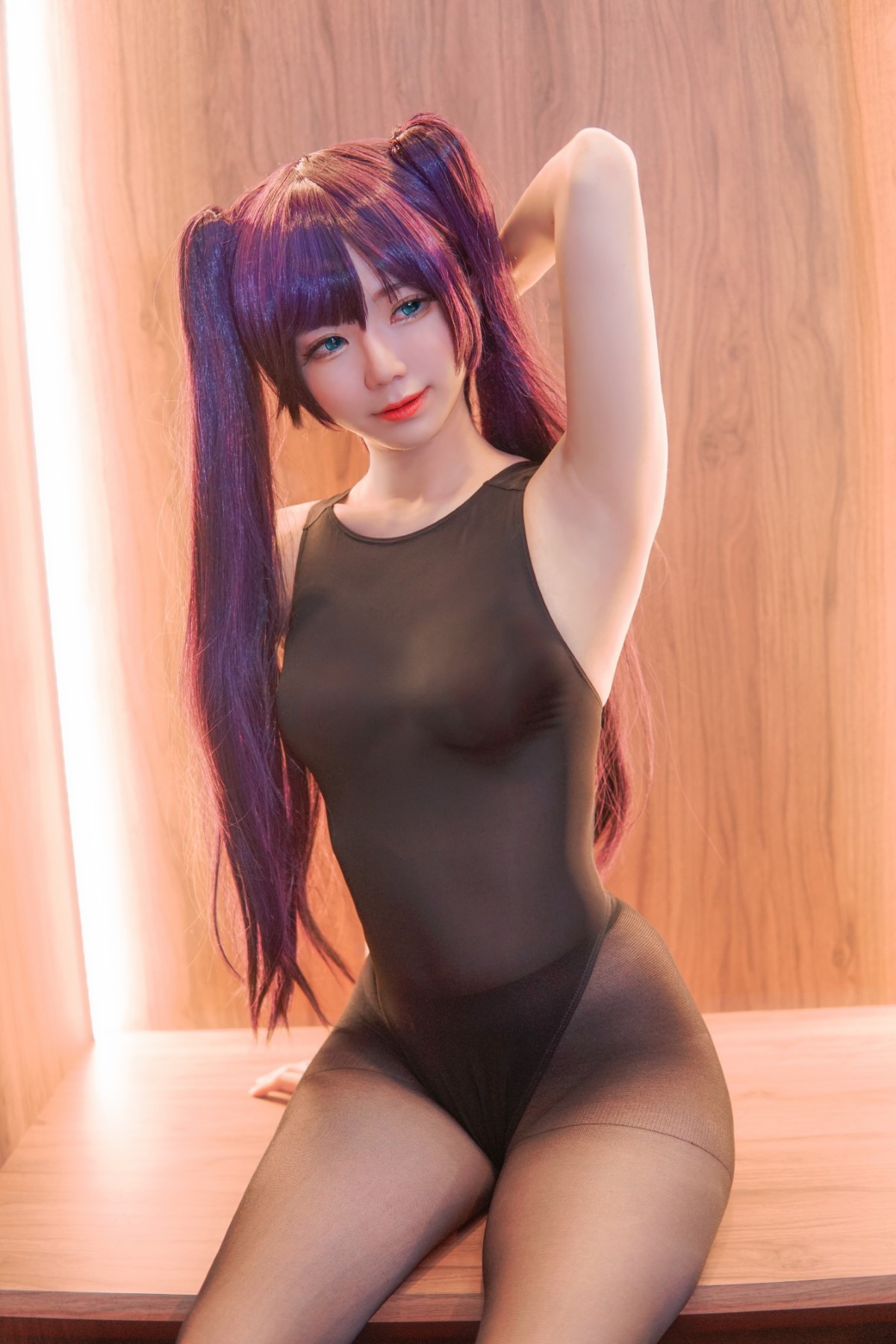 Coser@Sally Dorasnow – Mona Swimsuit Genshin Impact