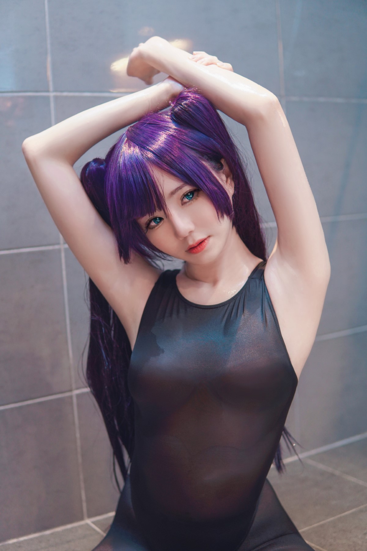 Coser@Sally Dorasnow – Mona Swimsuit Genshin Impact