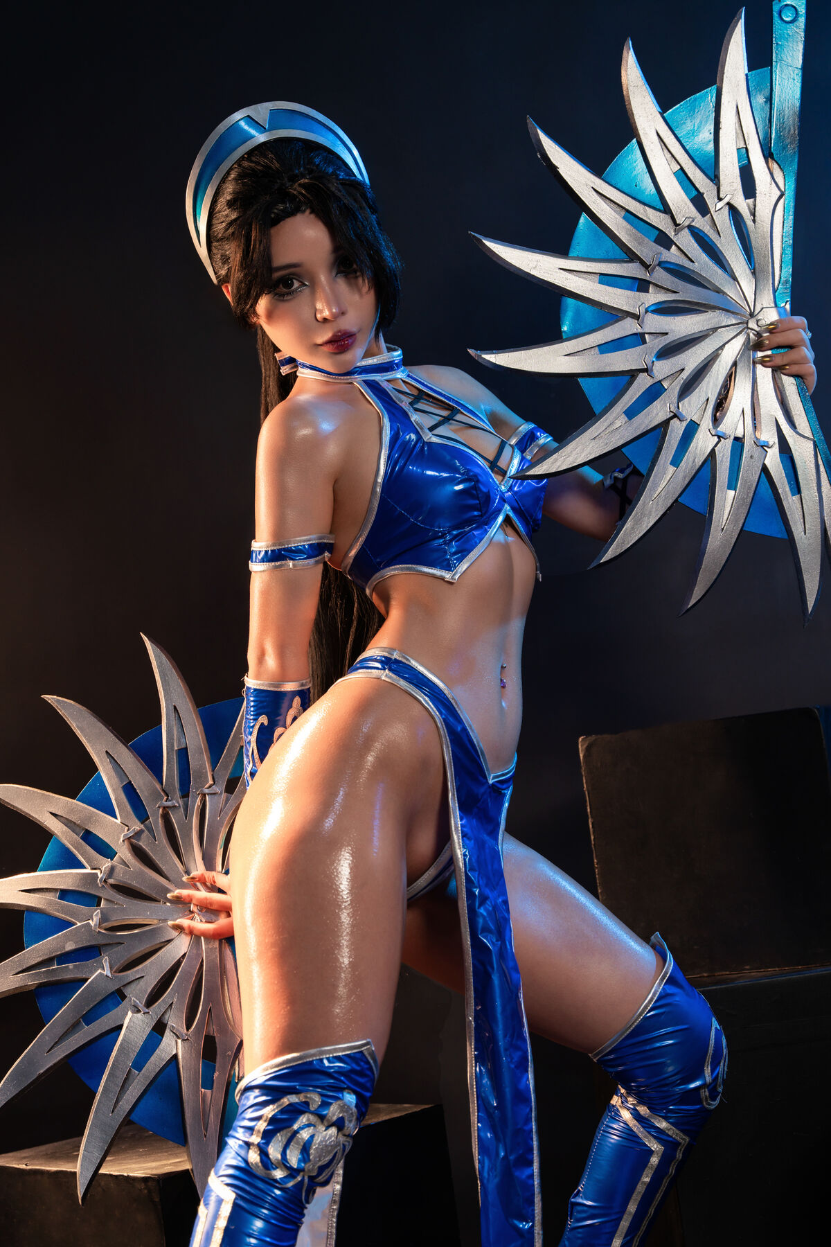 Coser@UmekoJ – Cosplay Kitana Mortal Kombat Part1