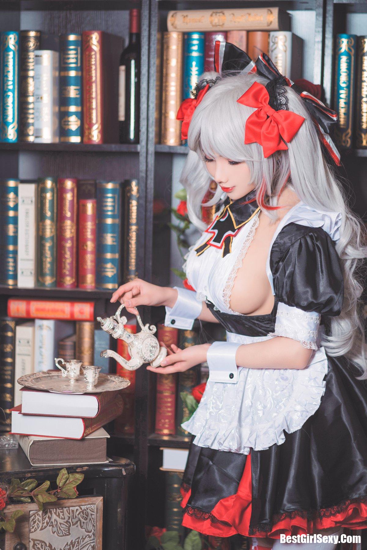 Coser@rioko凉凉子 Vol.034 欧根女仆