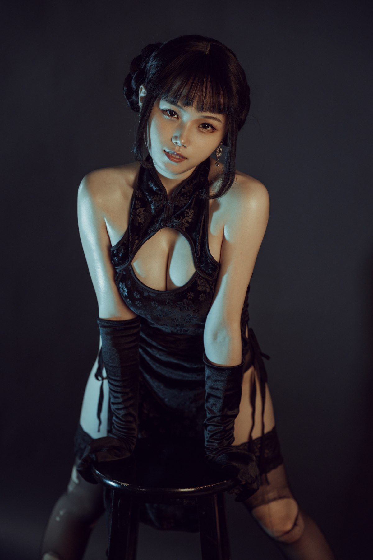 Coser@七月喵子 Vol.007 穿旗袍耍剑