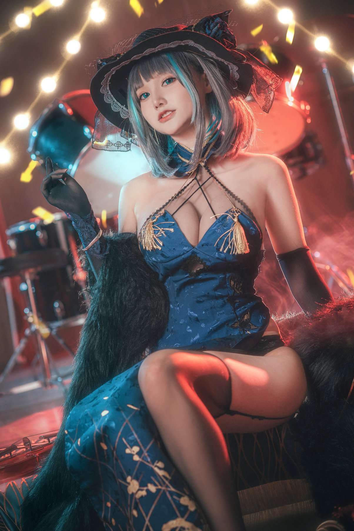 Coser@仙九Airi Vol.003 柴郡旗袍