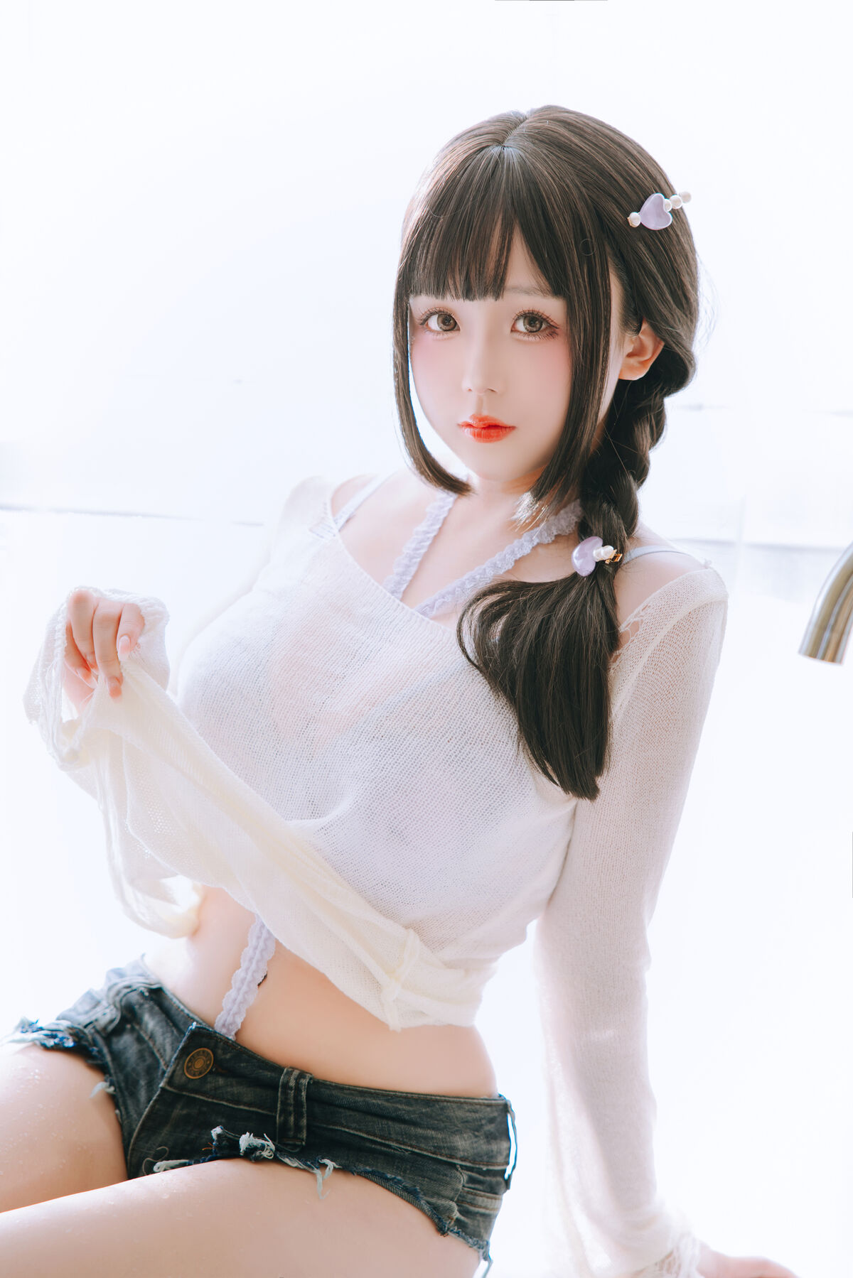 Coser@日奈娇 – 牛仔裤人妻 Part1