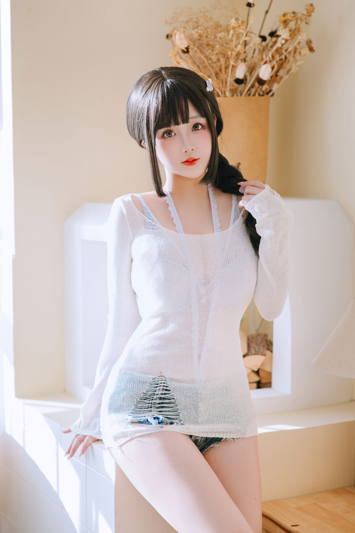 Coser@日奈娇 – 牛仔裤人妻 Part1