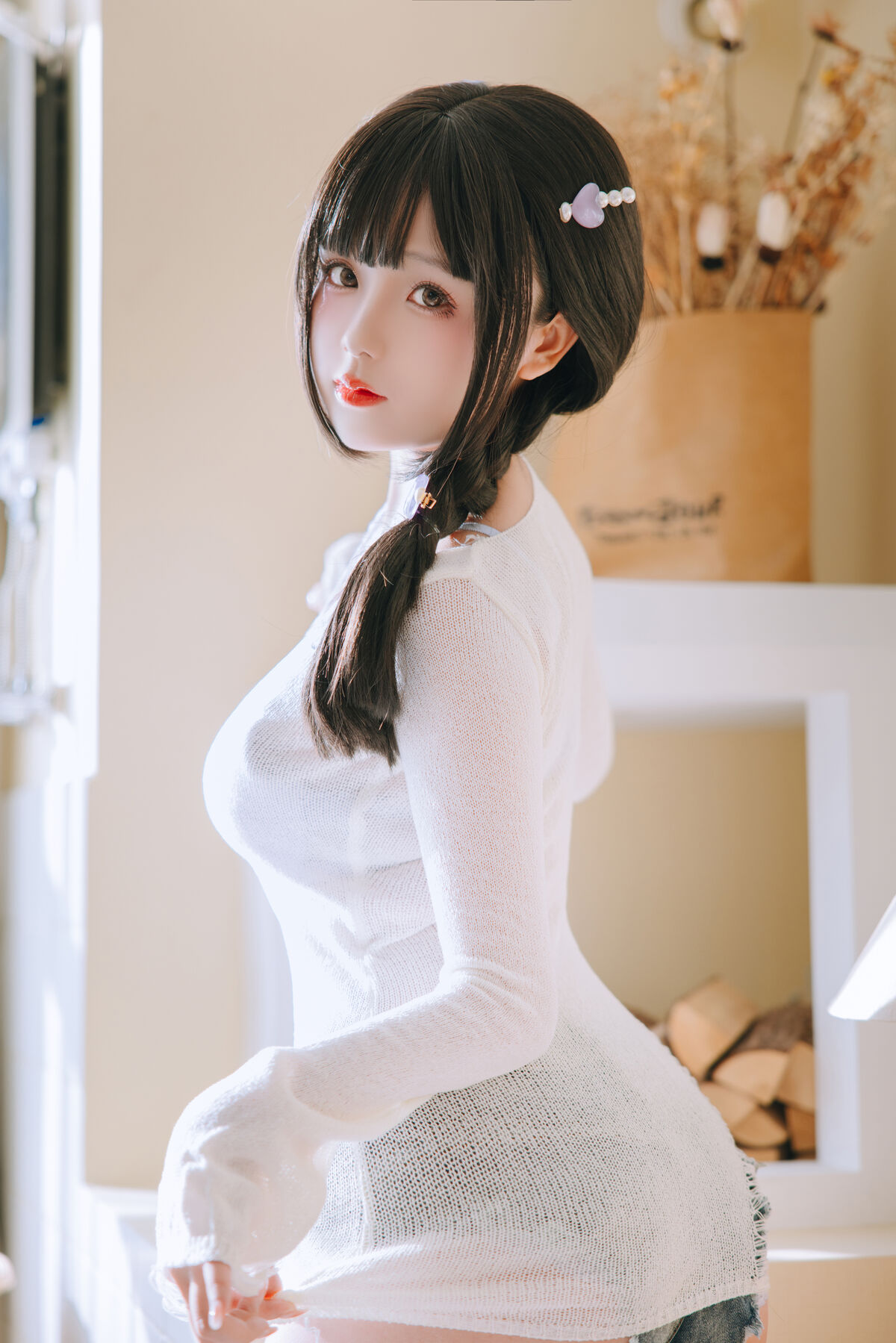 Coser@日奈娇 – 牛仔裤人妻 Part1