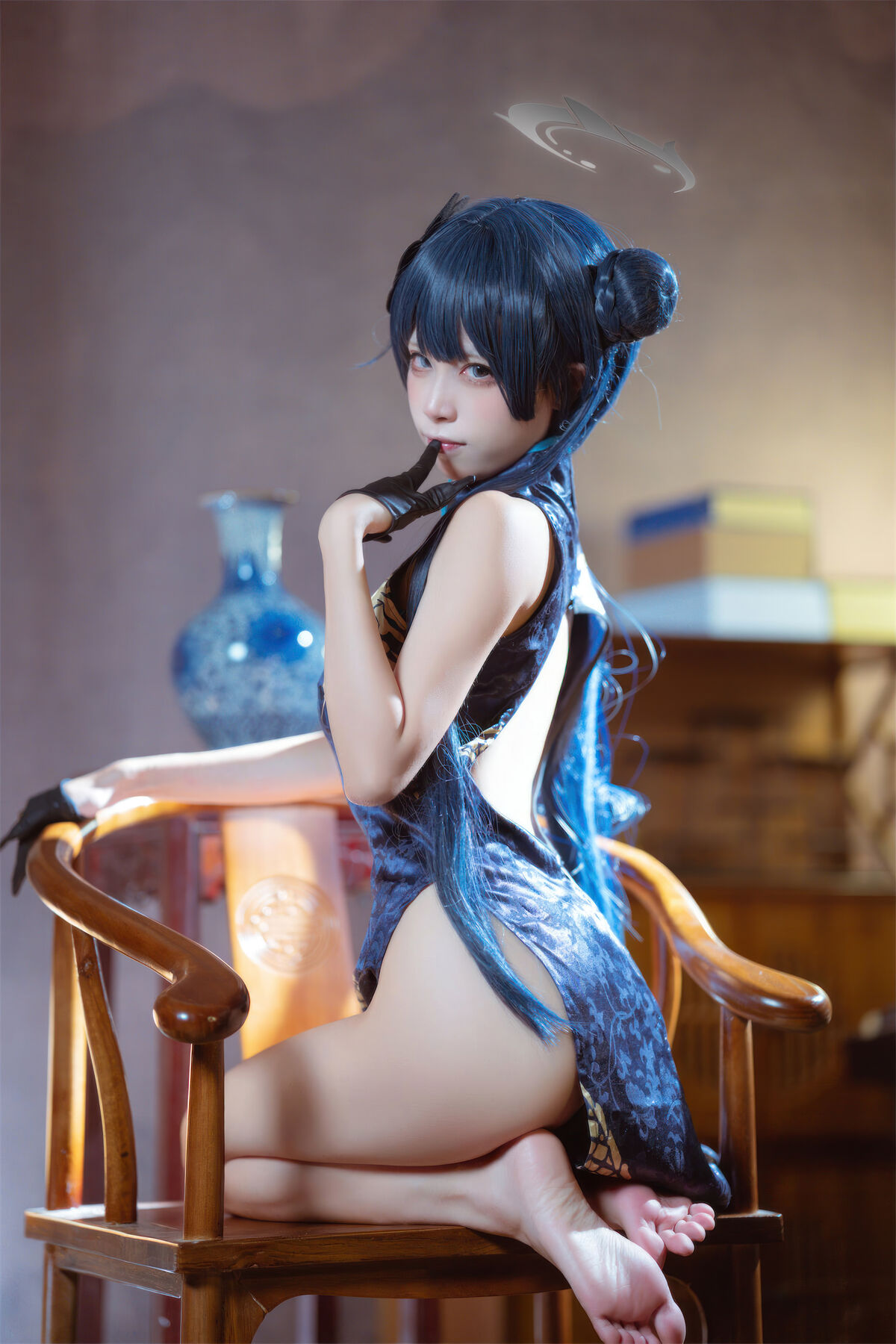 Coser@是三不是世w No.031 碧蓝档案 妃咲旗袍