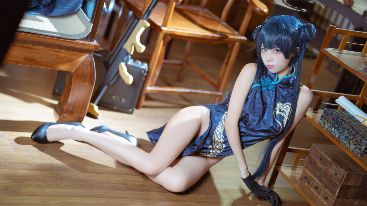 Coser@是三不是世w No.031 碧蓝档案 妃咲旗袍