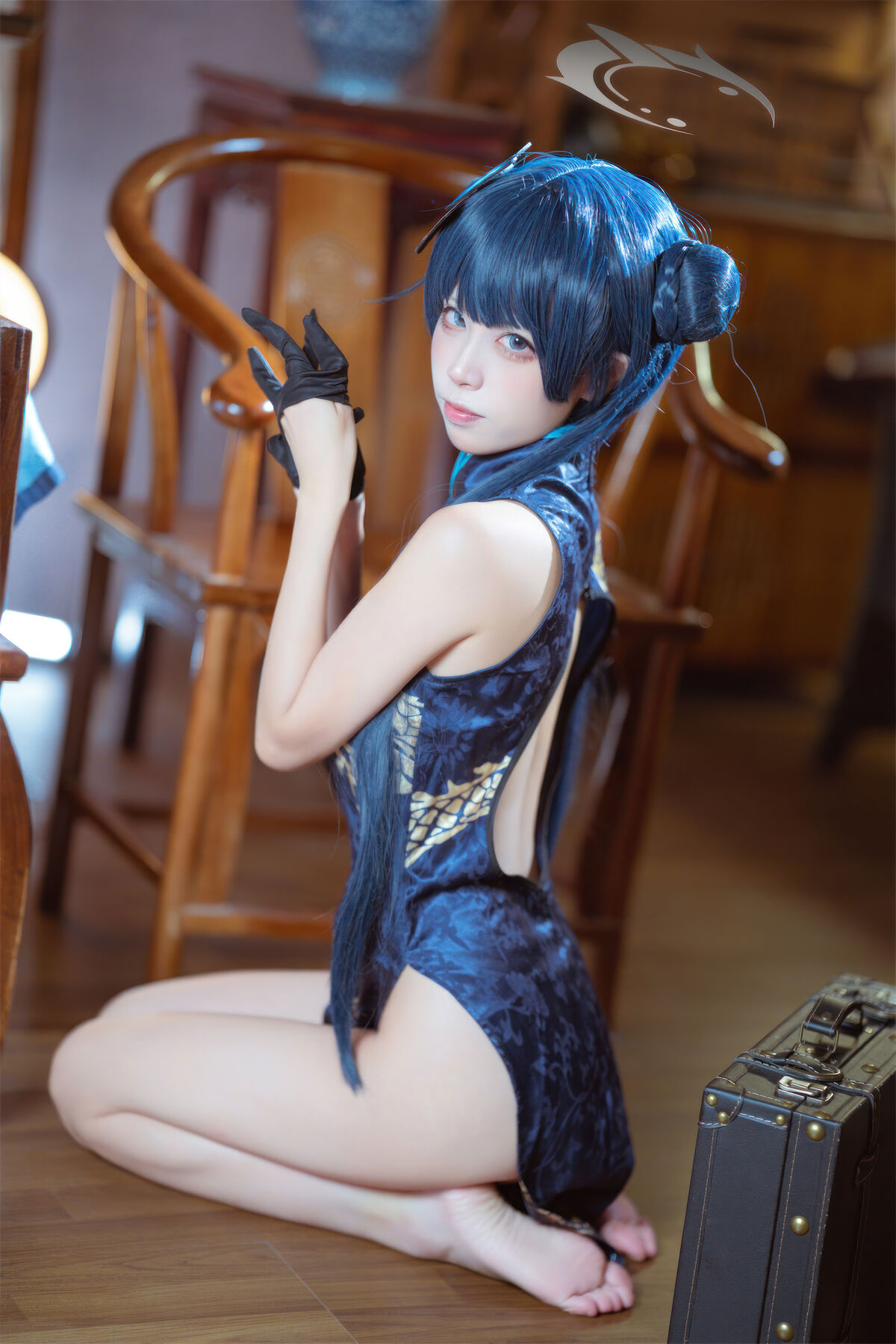 Coser@是三不是世w No.031 碧蓝档案 妃咲旗袍