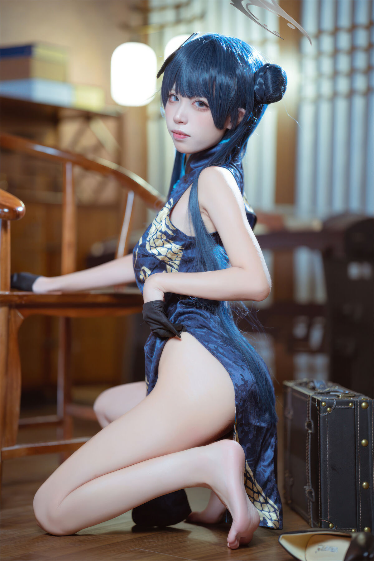 Coser@是三不是世w No.031 碧蓝档案 妃咲旗袍