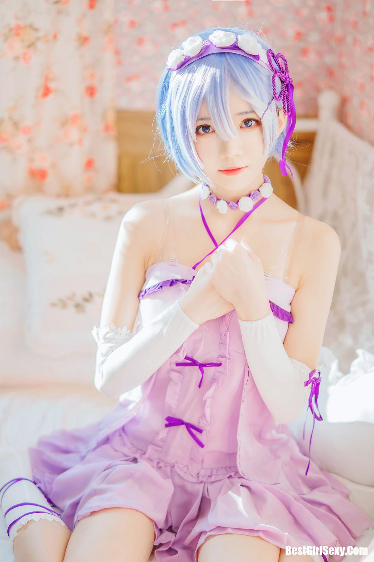 Coser@桜桃喵 Vol.037 蕾姆小睡裙