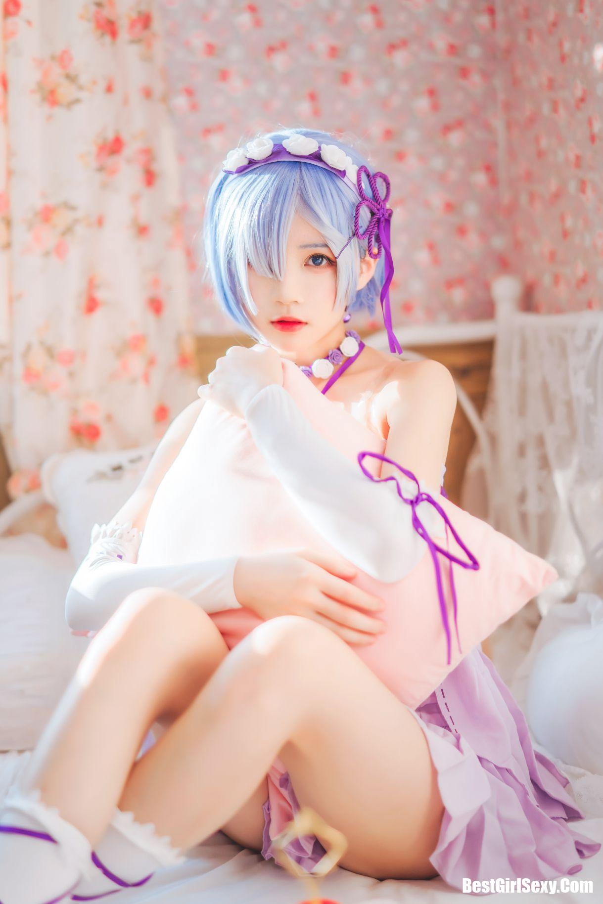 Coser@桜桃喵 Vol.037 蕾姆小睡裙