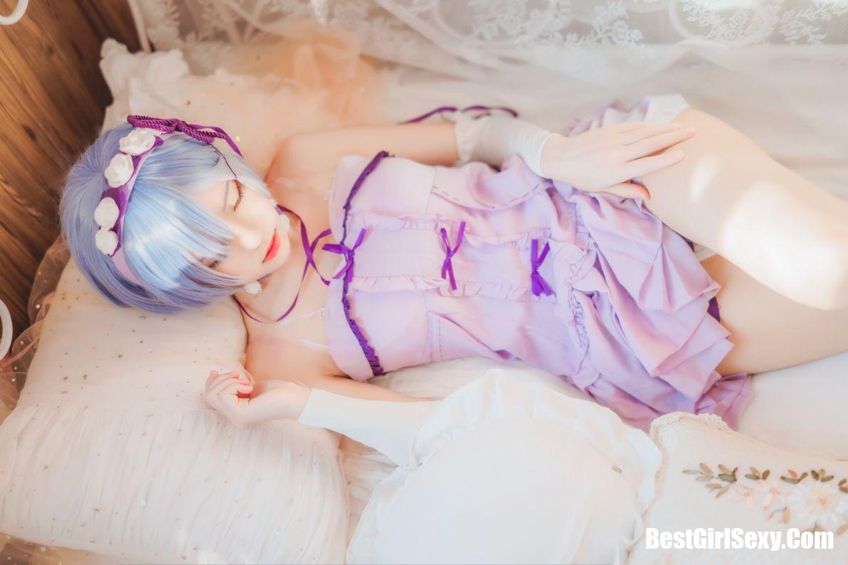 Coser@桜桃喵 Vol.037 蕾姆小睡裙