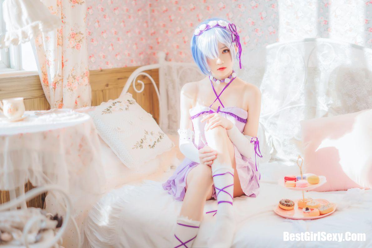 Coser@桜桃喵 Vol.037 蕾姆小睡裙