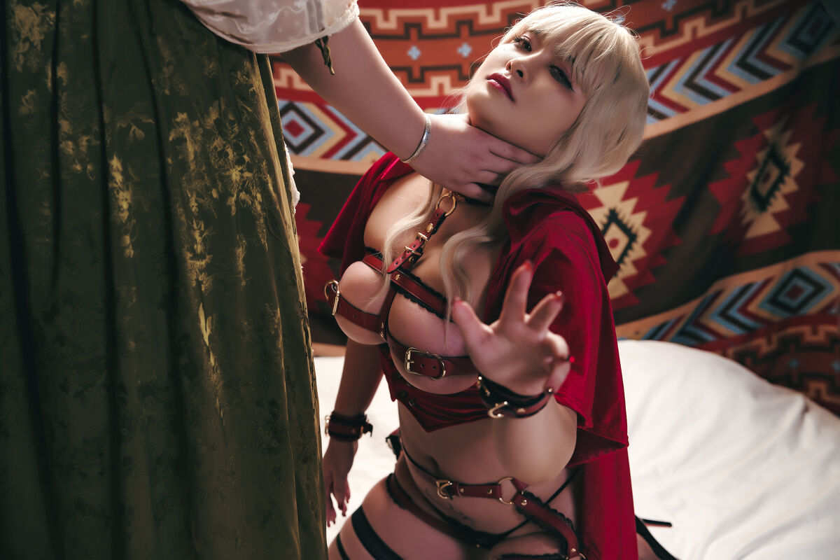 Coser@洛璃LoLiSAMA – 暗黑小红帽