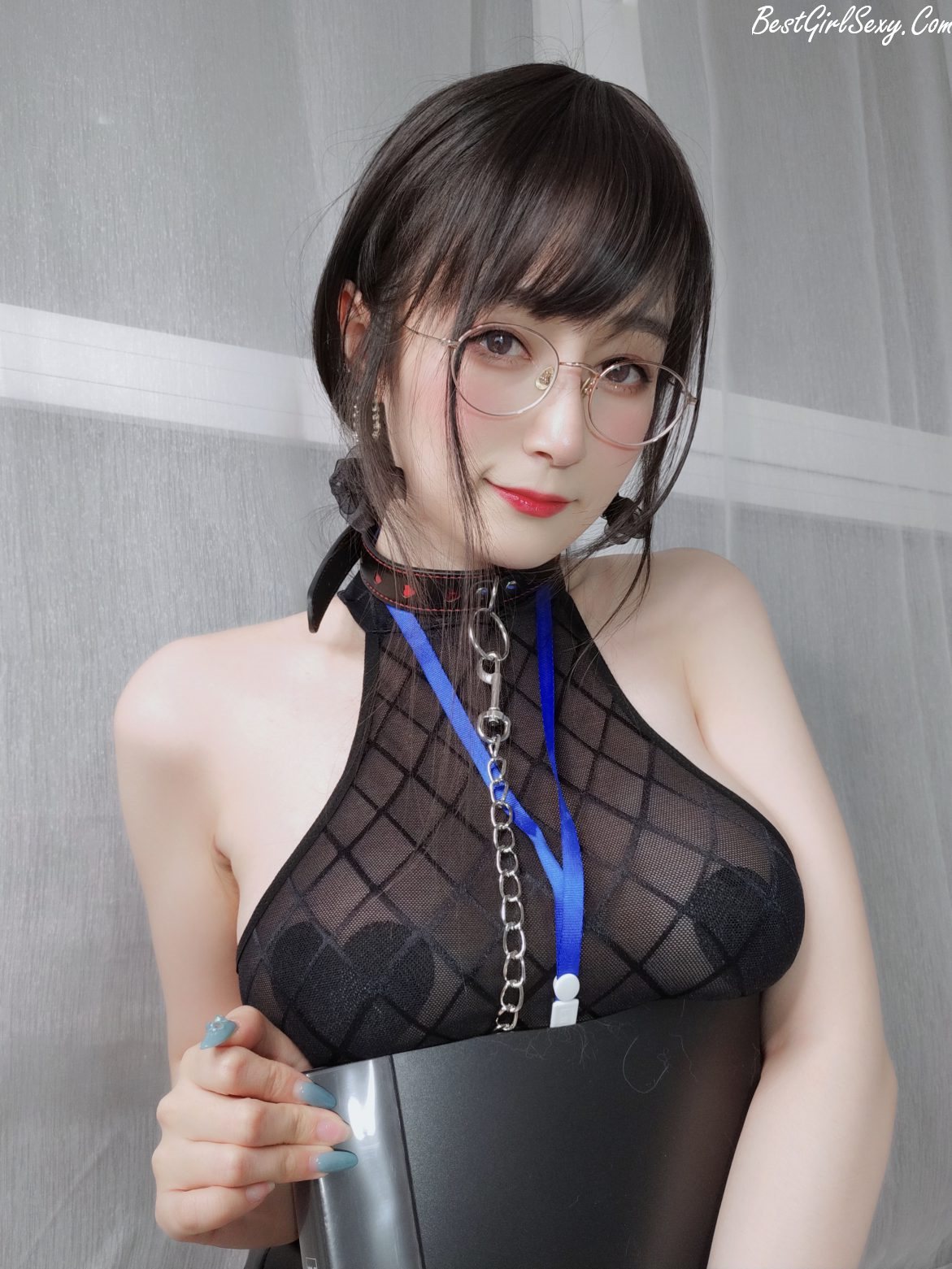 Coser@白银81 Vol.057 自撮り 黑丝情趣 A