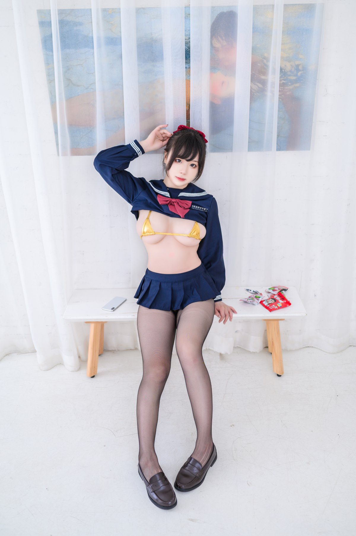 Coser@皮皮奶可可爱了啦 黄金内衣jk