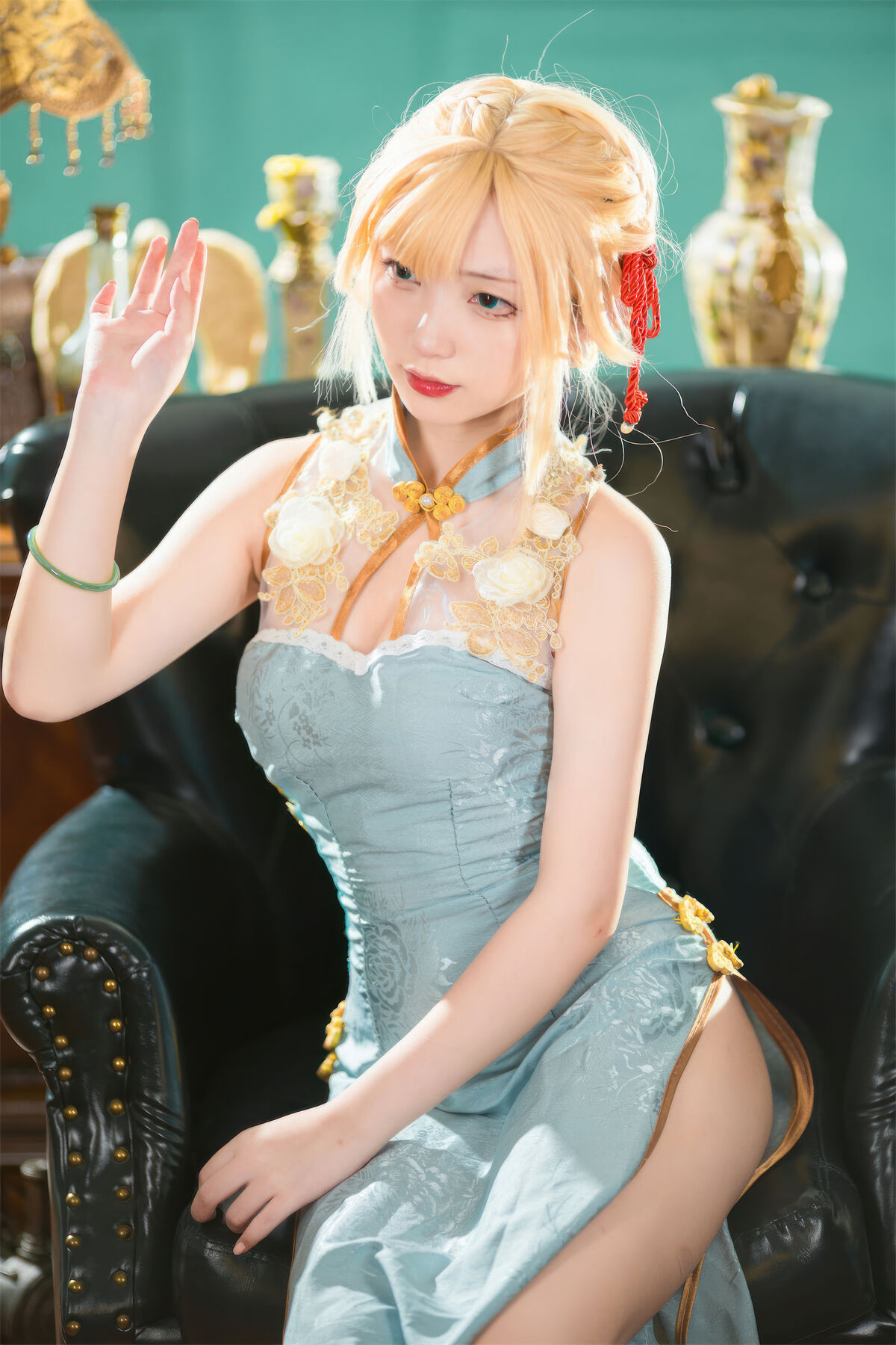 Coser@花铃 – 玉瓯立旗袍