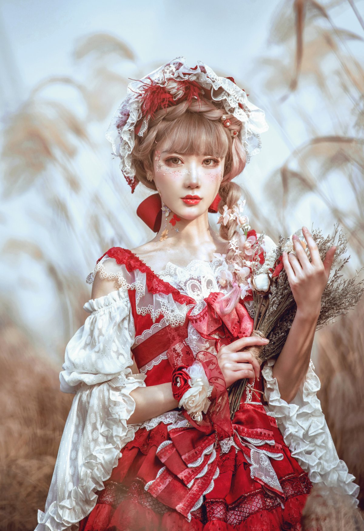 Coser@阿包也是兔娘 Vol.017 lolita红裙