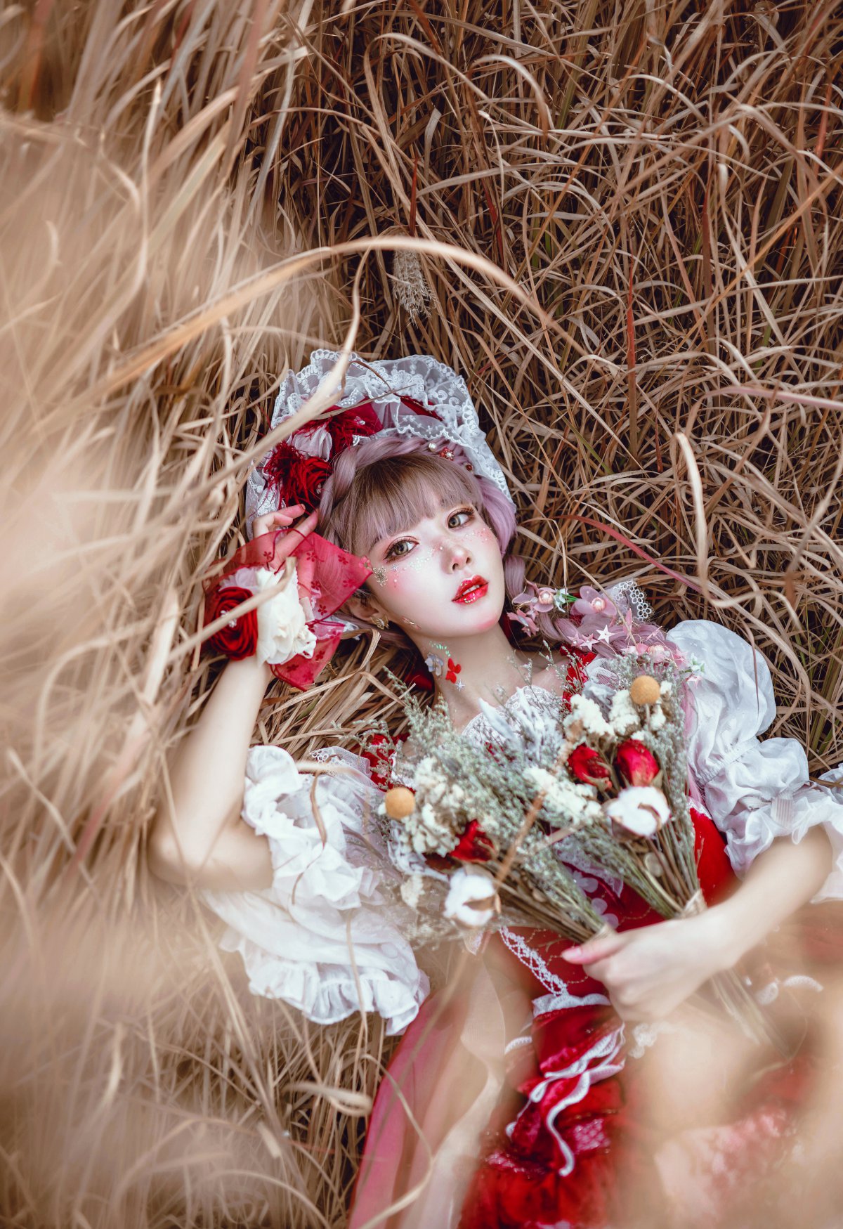 Coser@阿包也是兔娘 Vol.017 lolita红裙