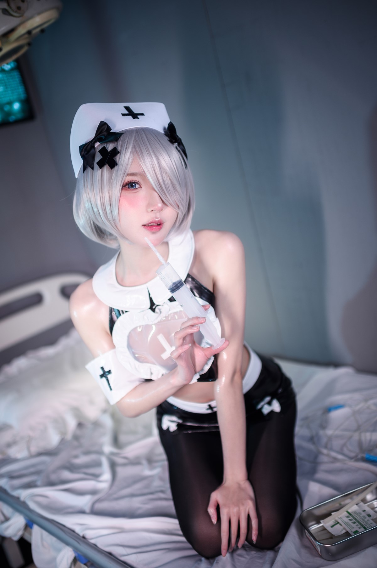 Coser@阿包也是兔娘 Vol.047 3月舰长图包 阿包护士