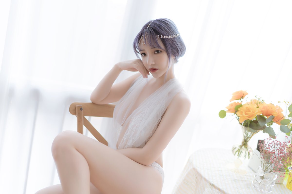 Coser@雯妹不讲道理 Vol.084 白色希腊