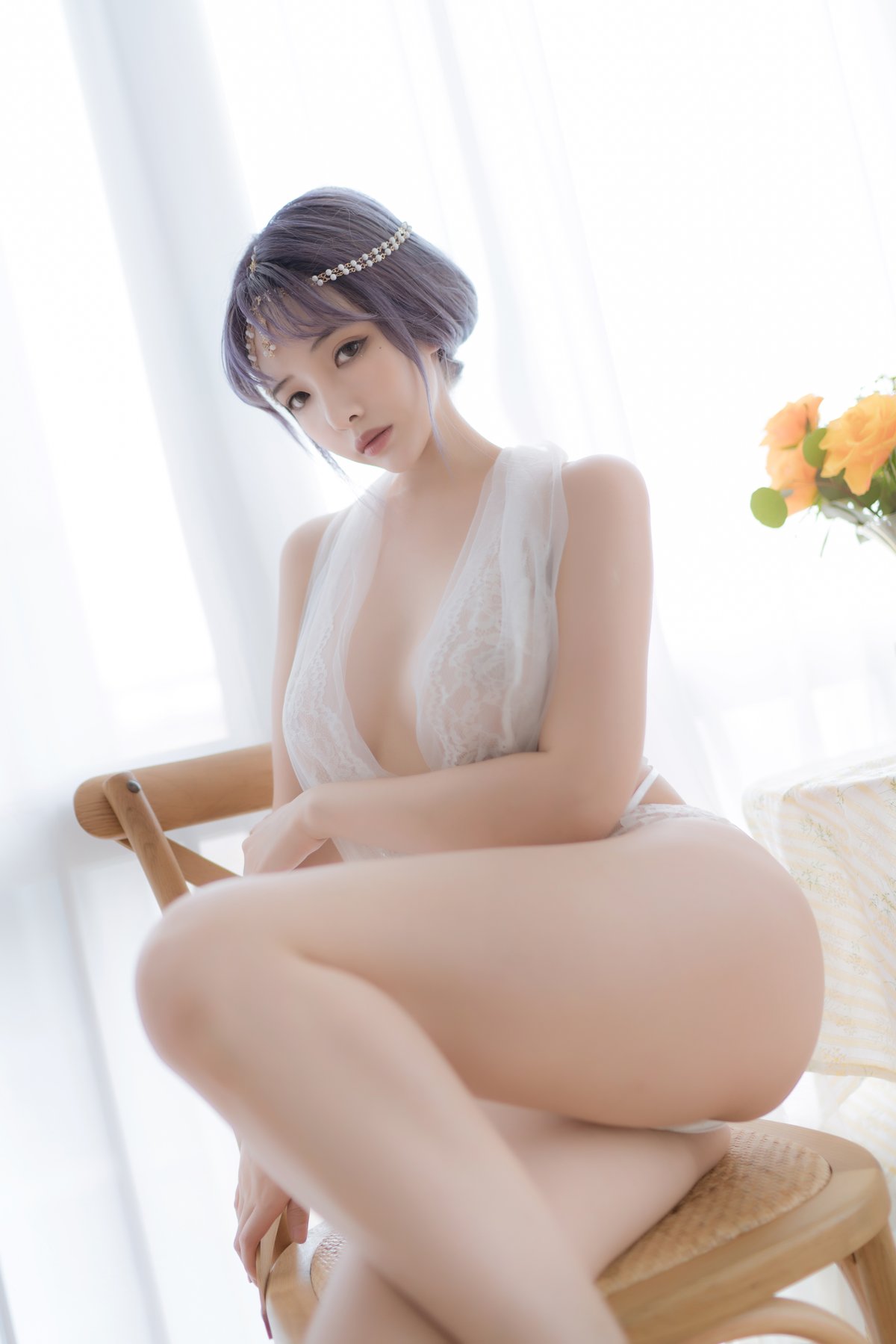 Coser@雯妹不讲道理 Vol.084 白色希腊