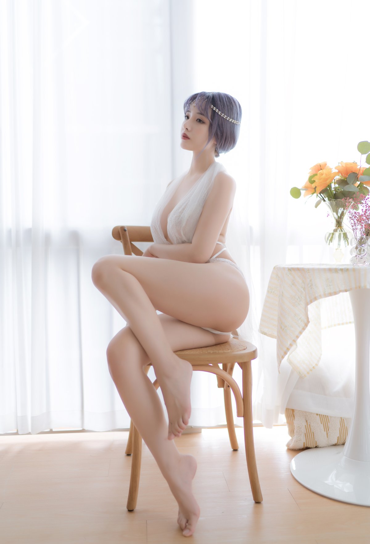 Coser@雯妹不讲道理 Vol.084 白色希腊