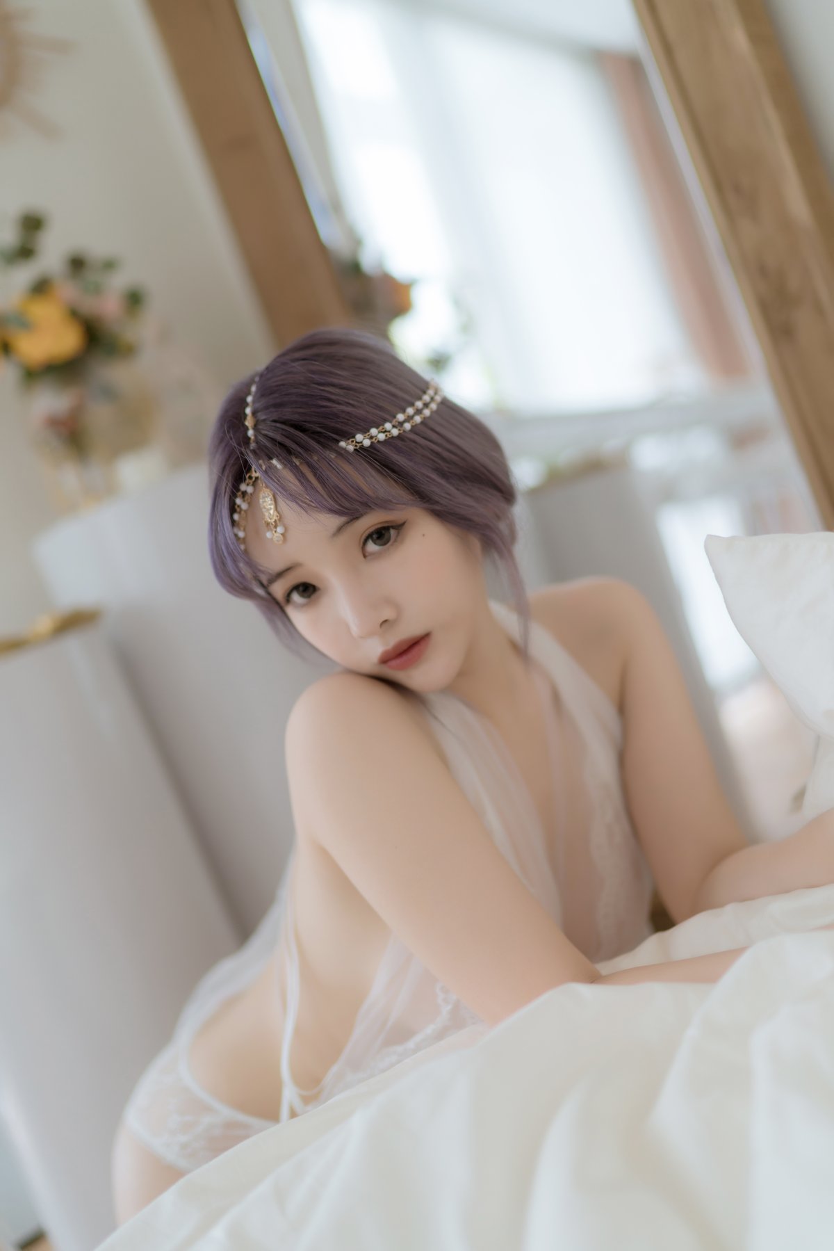 Coser@雯妹不讲道理 Vol.084 白色希腊